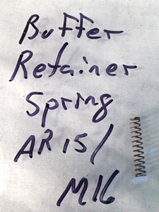 AR15 / M16 Buffer Retainer Spring