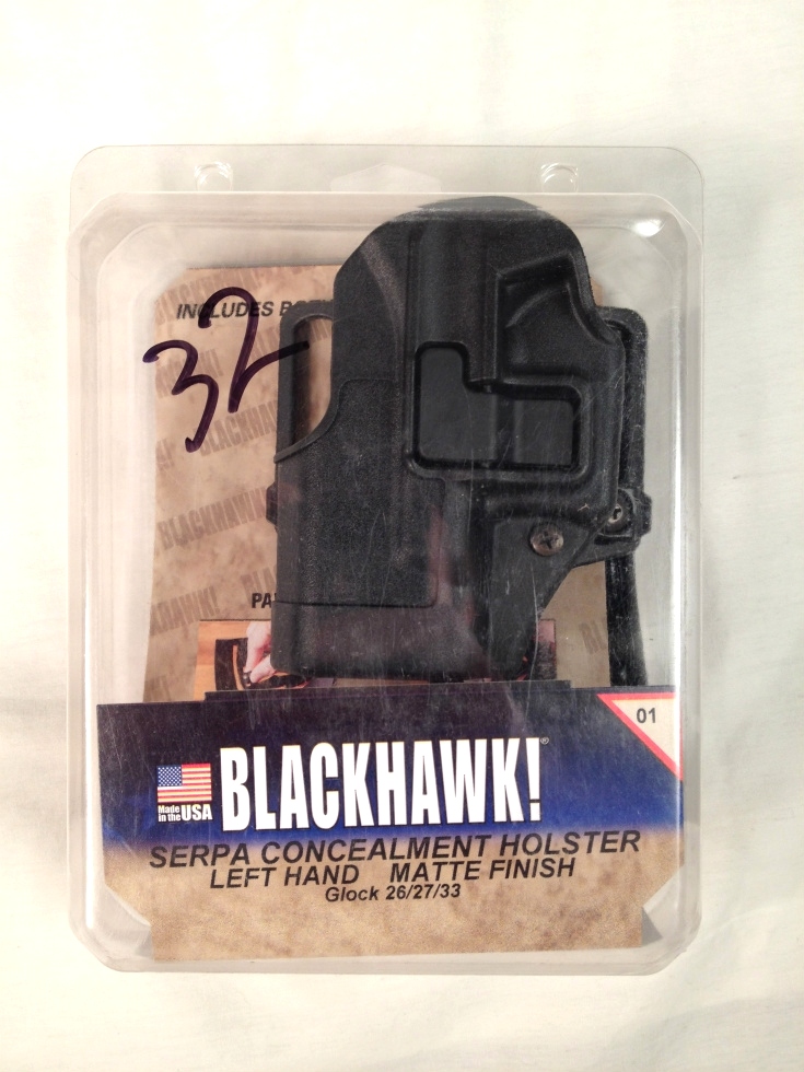 Blackhawk Serpa Holster for Glock: 26, 27, or 33.